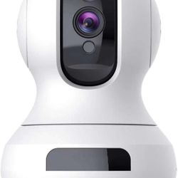 2K 3MP Indoor Camera, Dog Camera with 360° 8X PTZ, WiFi Camera Indoor with H.265 Coding Technical, 2-Way Audio, AI Human Detection, Enhanced Night Vis