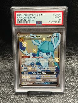 GLACEON GX 2019 HIDDEN FATES PSA10