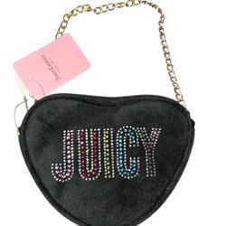 Juicy Couture Black Heart-Shaped Bag
