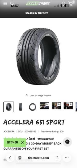 Accelera 651 Sport 18 In. tires