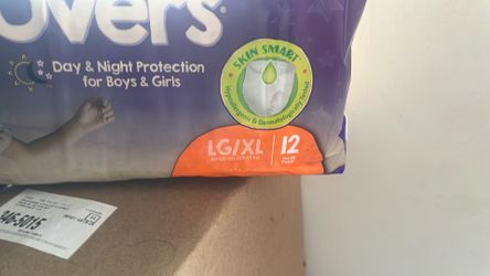 Sleep over pampers size lg/xl
