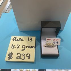 Gold Men’s Wedding Band $239 ,10kt Gold. Layaway On $30 Down Today !!! 