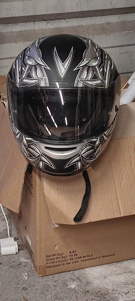 Motorcycle Helmet Barbwire Logo