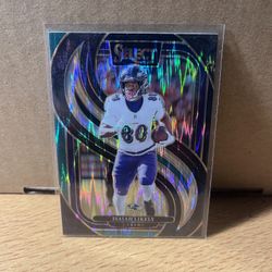 Isaiah Likely 2024 Select Premier Level Green And Yellow Shock 