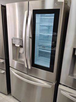 Stainless French door top cooling bottom freezing with warranty