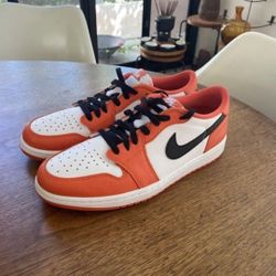 Jordan 1 Low Starburst Orange White