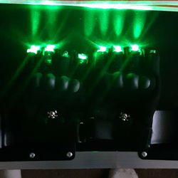 Green Led Gloves Pair For Parties Halloween Concerts