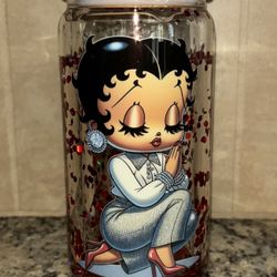 Pray With Me Betty Bop Snow Globe Tumbler