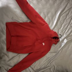 Red Nike Fleece Hoodie