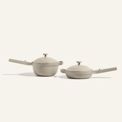 Our Place Mini Home Cook Duo - 8.5" Always Pan & Small Perfect Pot Bundle | Multi-Functional Cookware Set Replaces 18 Pieces | Steam