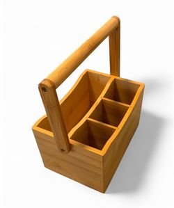 Bamboo utensil basket holder (UTC area)