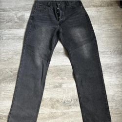 Levi's 501 Jeans (Black, Faded Wash)