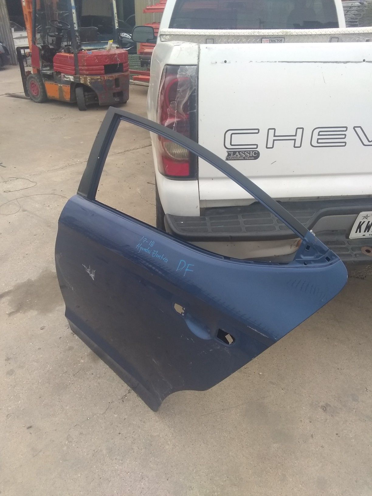 2017-18 Hyundai Elantra rear left door shell