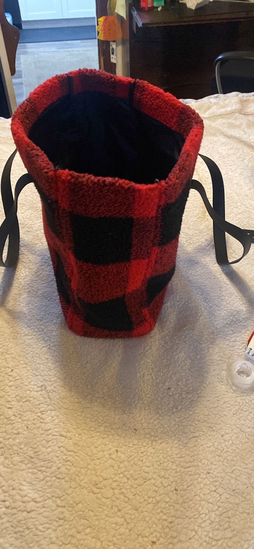 Barnes & Noble Exclusive Red Buffalo Plaid Tote