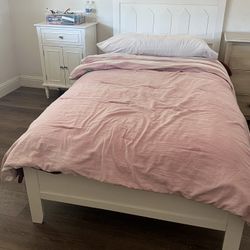Twin Bed And Nightstand 