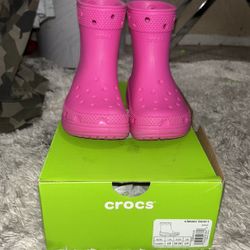 Pink Crocs Rain boots Toddler 