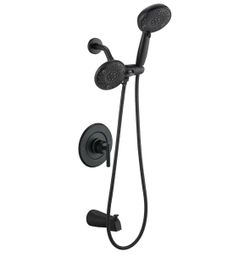Replacement For Moen Shower Faucet Trim Kit, High Pressure Dual Shower Combo, Shower Handle& Tub Spout, (Valve& Catridge Not Inclued), Matte Black