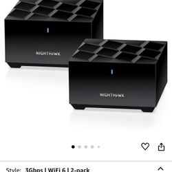 NETGEAR Nighthawk Router - Advanced Whole Home Mesh WiFi 6 System