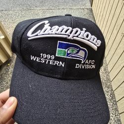 VTG NFL Seattle Seahawks 1999 Western Champion Hat  Snapback