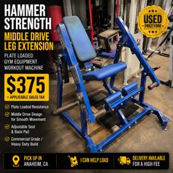 Hammer Strength Plate Loaded Middle Drive Leg Extension