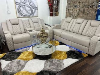 Sofá And Loveseat Ice Color 