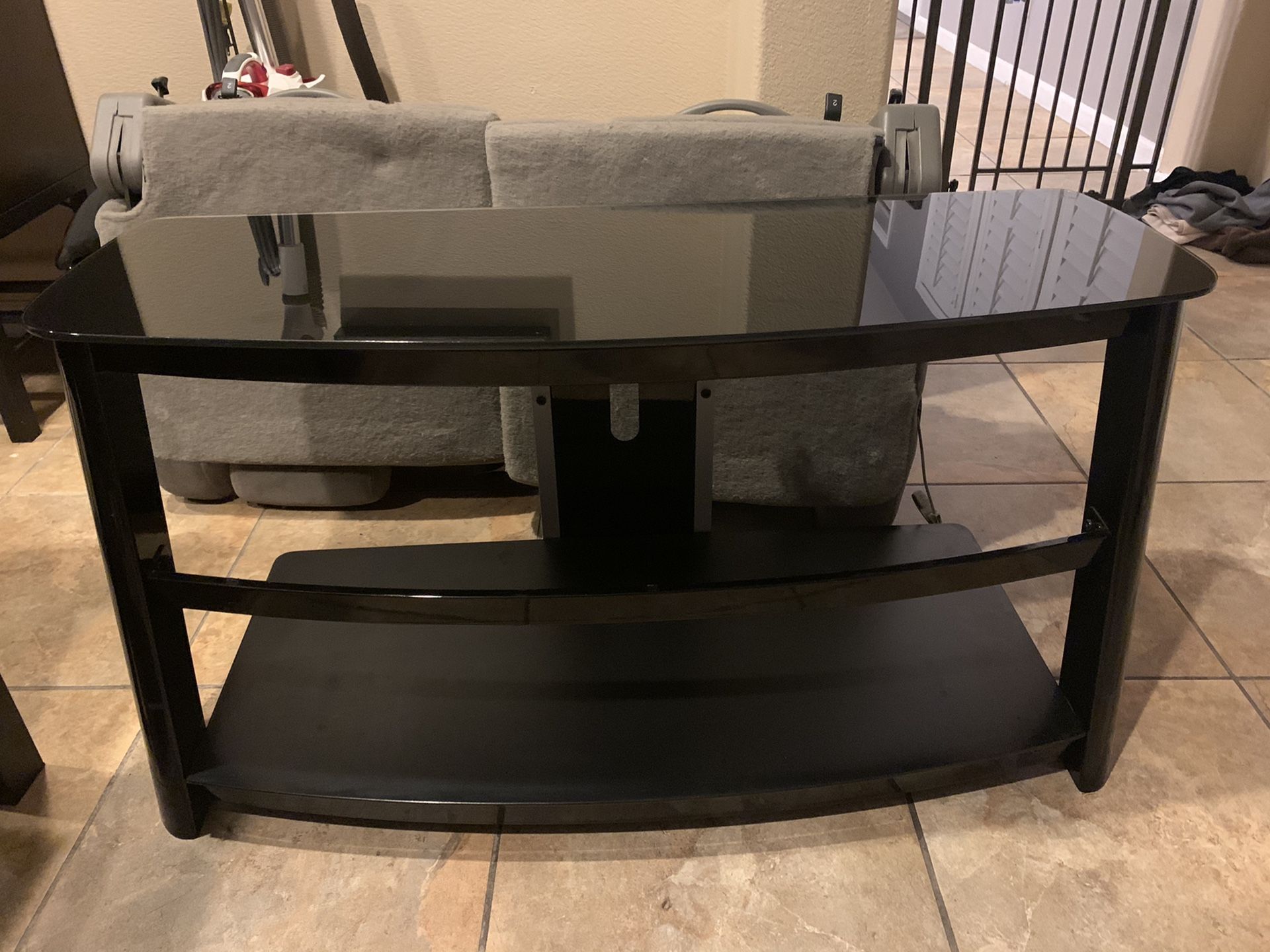 Glass TV stand