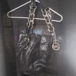 MK Purse Black Leather