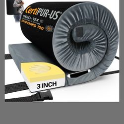 3" Memory Foam Camping Mattress Single Gray