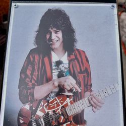 For Sale Wall Plaque Of Eddie Van Halen