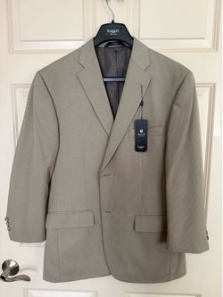 Tan suit jacket and pants