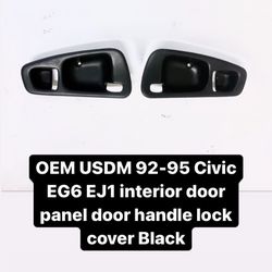 92-95 Honda Civic interior door panel door handle lock covers