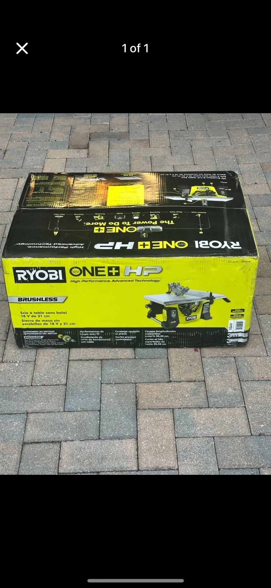 Ryobi  Brushless Table Saw – Brand New