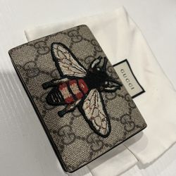 Gucci Wallet Canvas Bee