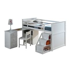 Twin Loft bed With Desk