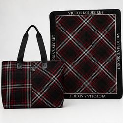 Victoria's Secret  Tote Bag and Blanket Set