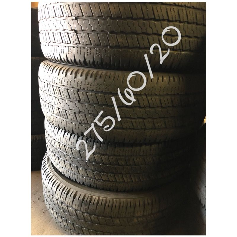 Used tires for sale 275/60/20 $260 all four free installation and balancing
