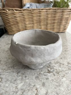 Paper mache decor bowl $5