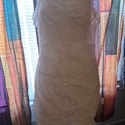 White Flower Print Dress