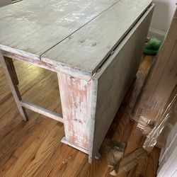 Swedish Dining Table, Antique Distressed