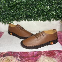 Ortho Leather Soft Leather 4D Pain ReliefShoes Womens Non-Slip