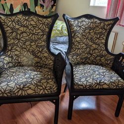 Unique Antique Library/Den Chairs!