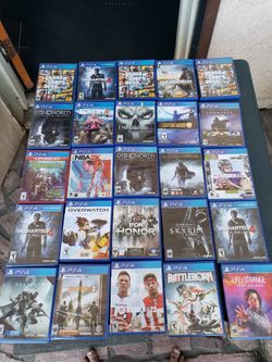 $20! Per Game. 3 for $50! 7 for $100!? PS4 Control $40! Each. Ps5 Games $35! Eafh or 4 for $100! Playstation 4 5 All works 100%