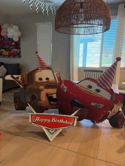 Lightning McQueen Party Cutouts