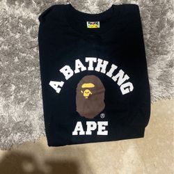 BAPE college Tee (Black)