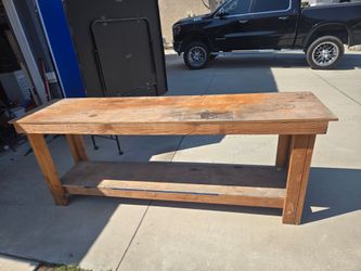 Wood bench