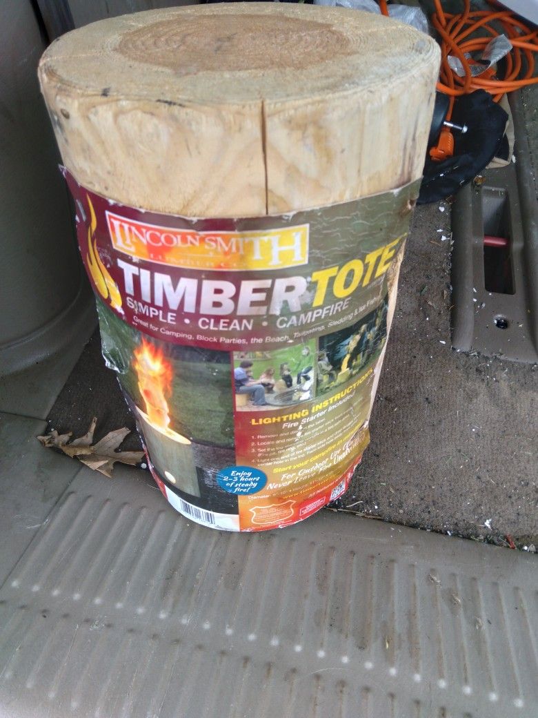 Timber Tote Camping Fire