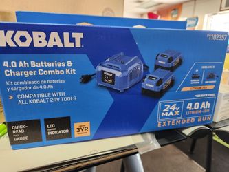 Kobalt 24v 2 pack battery + charger