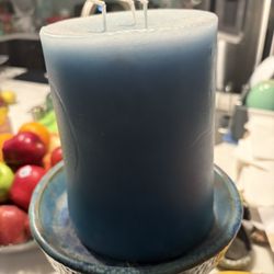 Giant Blue Candle 