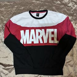 Our Universe Disney Marvel Color-Block Sweatshirt Adult Size Large long sleeve s