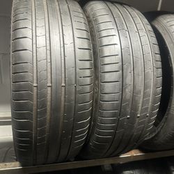PAIR OF TIRE 225 40 20 PIRELLI 85% LIFE
